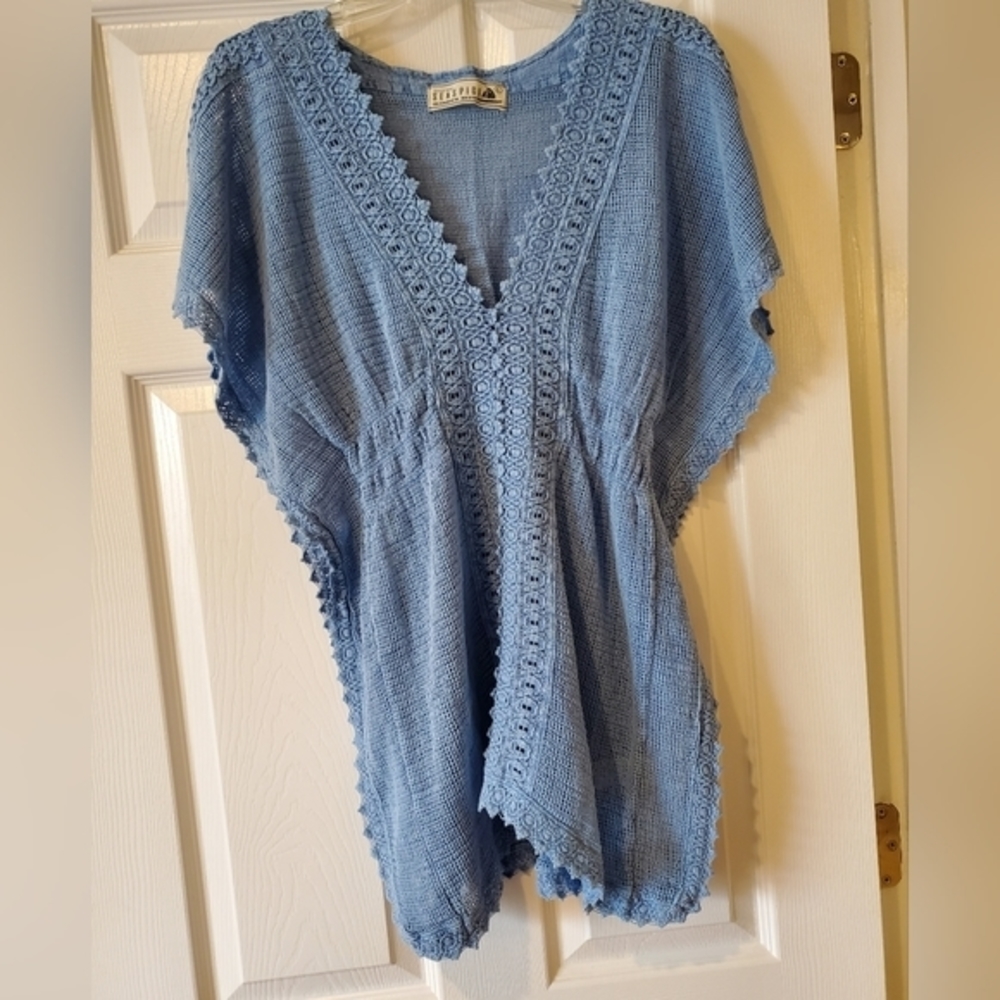 Seaspice Resort Wear Peruvian cotton tunic/cover up - Picture 3 of 10